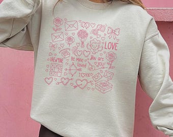 XOXO Crew Shirt, Valentine's Day Tee Women, Galentine's Be Mine, Comfort Colors 1717, Gildan 18000 S-2XL