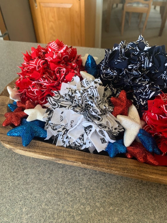 Americana Decor, Patriotic Decor, Patriotic Tiered Tray
