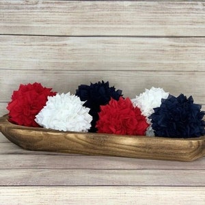 Americana Decor, Patriotic Decor, Patriotic Tiered Tray Decor, Americana Dough Bowl Filler, Memorial Day Decor, 4th of July Decor