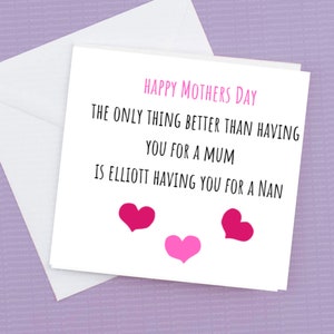 Festa della mamma personalizzata - L'unica cosa migliore che averti come mamma è .. averti per un ..