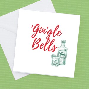Cartolina di Natale Gin Gle Bells