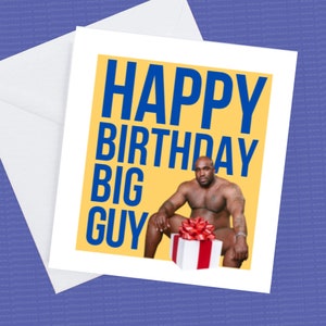 Feliz cumpleaños, gran chico, tarjeta de cumpleaños divertida de Barry