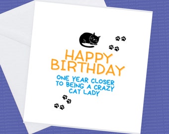 Feliz aniversário, 1 ano mais perto de ser uma Crazy Cat Lady