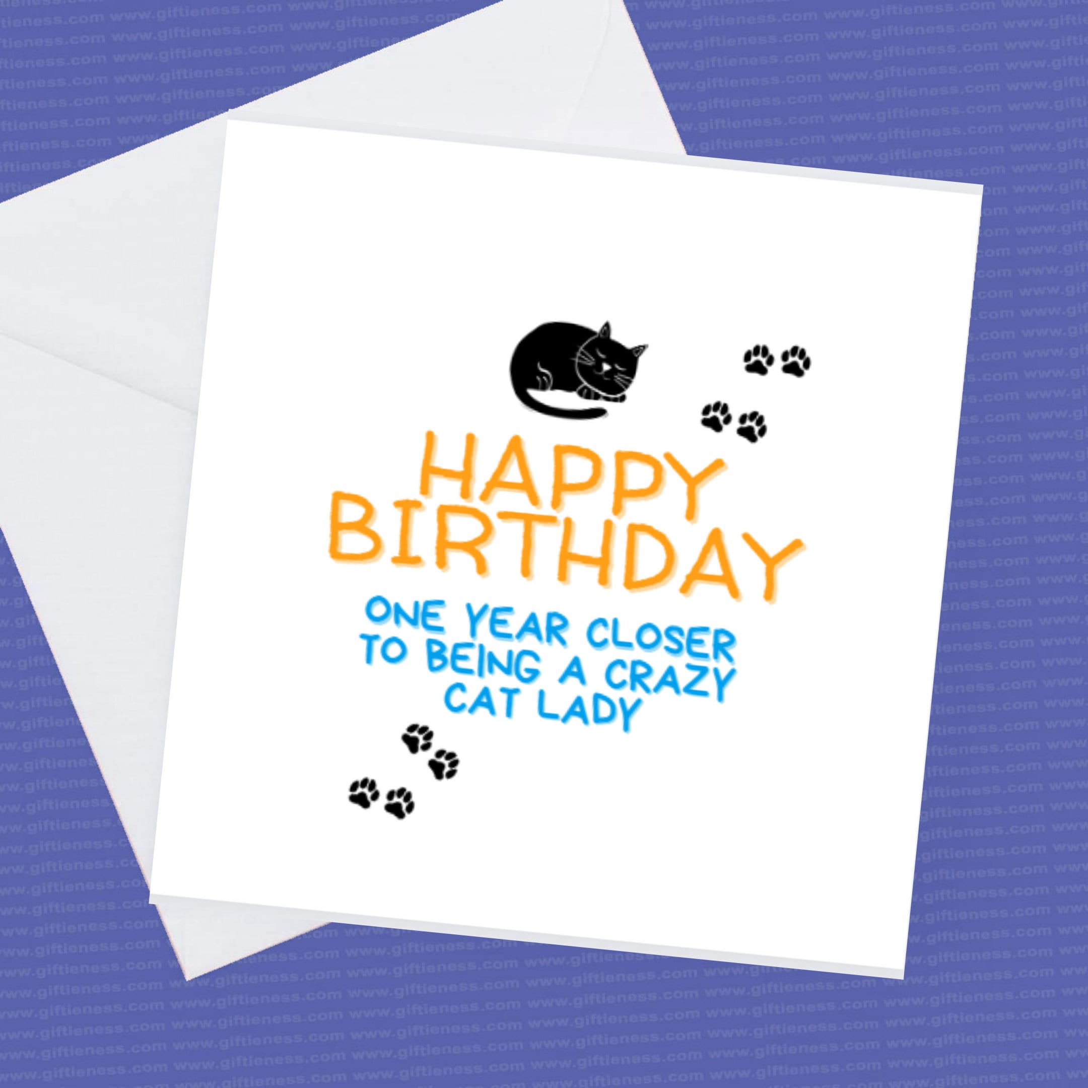 Happy Birthday, 1 Year Closer to Being a Crazy Cat Lady - Etsy