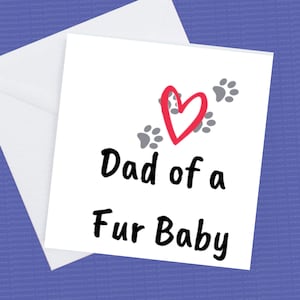 Vader van een bont De dagkaart van de Vaders van de Baby