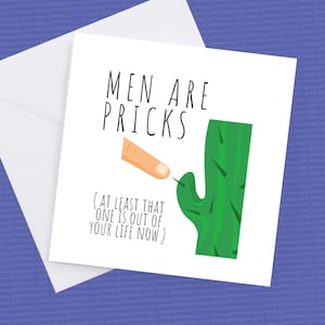 Carte de divorce, les hommes sont des piqûres
