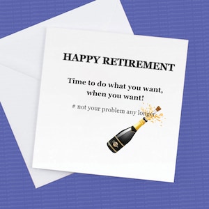 Carte Bonne retraite, il est temps de faire ce que vous voulez quand vous voulez, ce n'est plus votre problème !