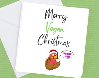 Merry Vegan Christmas Card