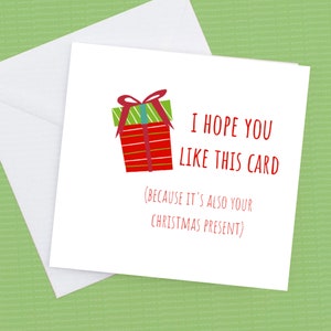 Tarjeta de Navidad, espero que os guste esta tarjeta ya que también es vuestro regalo...