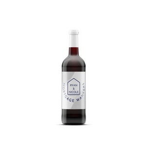 Novo presente para casa, rótulo de vinho personalizado com nomes de punheteiros hipotecários