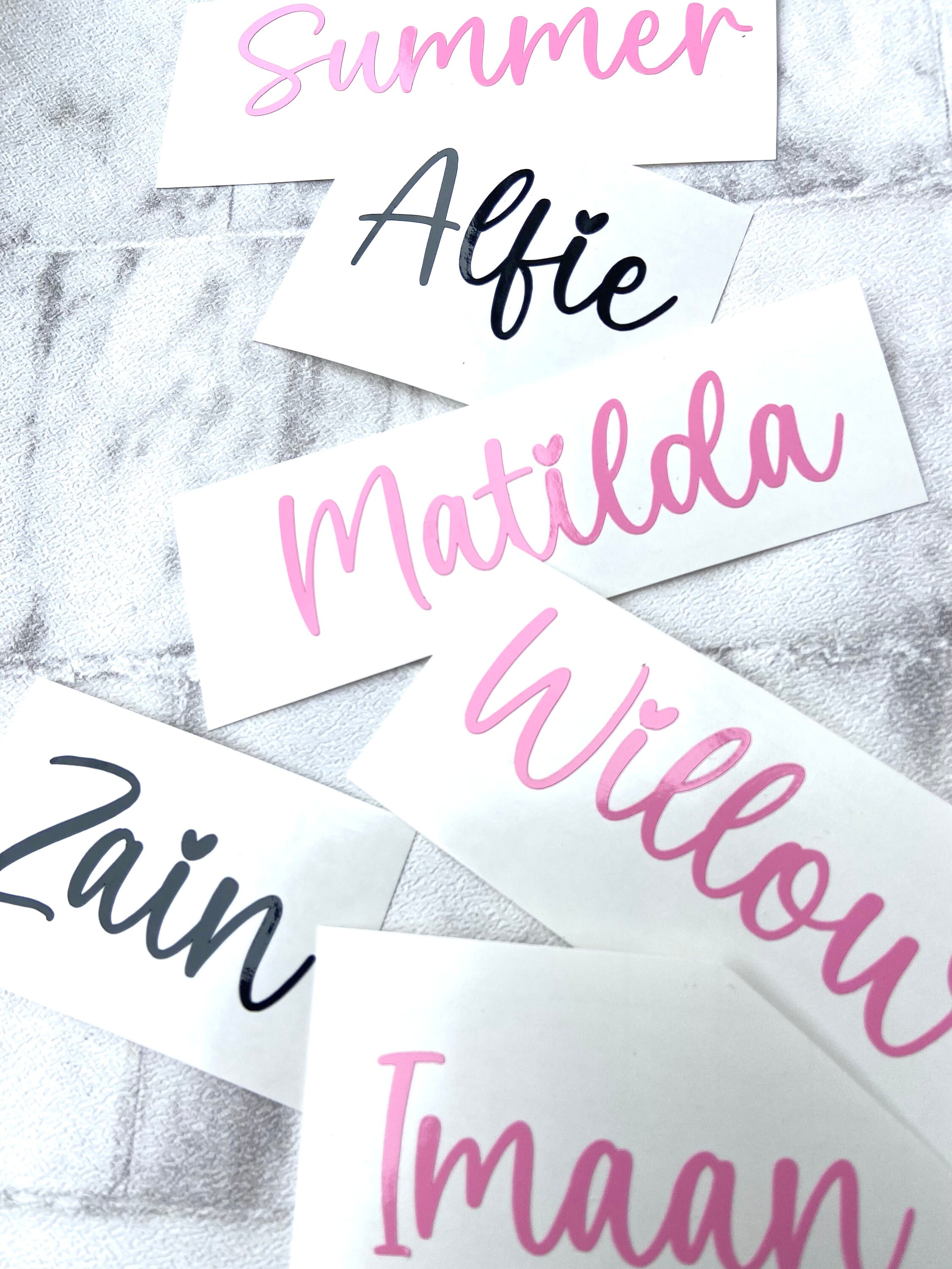 PERSONALISED Custom Vinyl Name Label Sticker Lunchbox Bottle Etsy UK