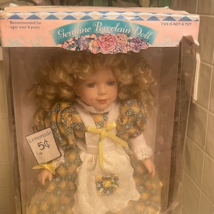 Victorian Garden Porcelain Doll