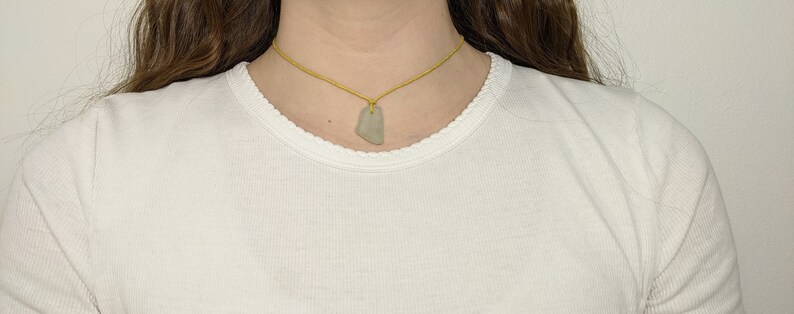 handmade sea glass necklace