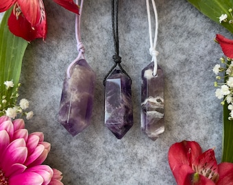 Amethyst Pendant Neclace