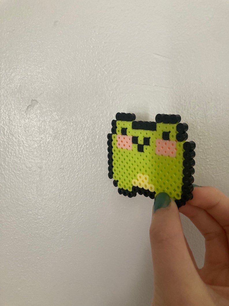 Cute Kawaii Green Frog Perler Beads Etsy