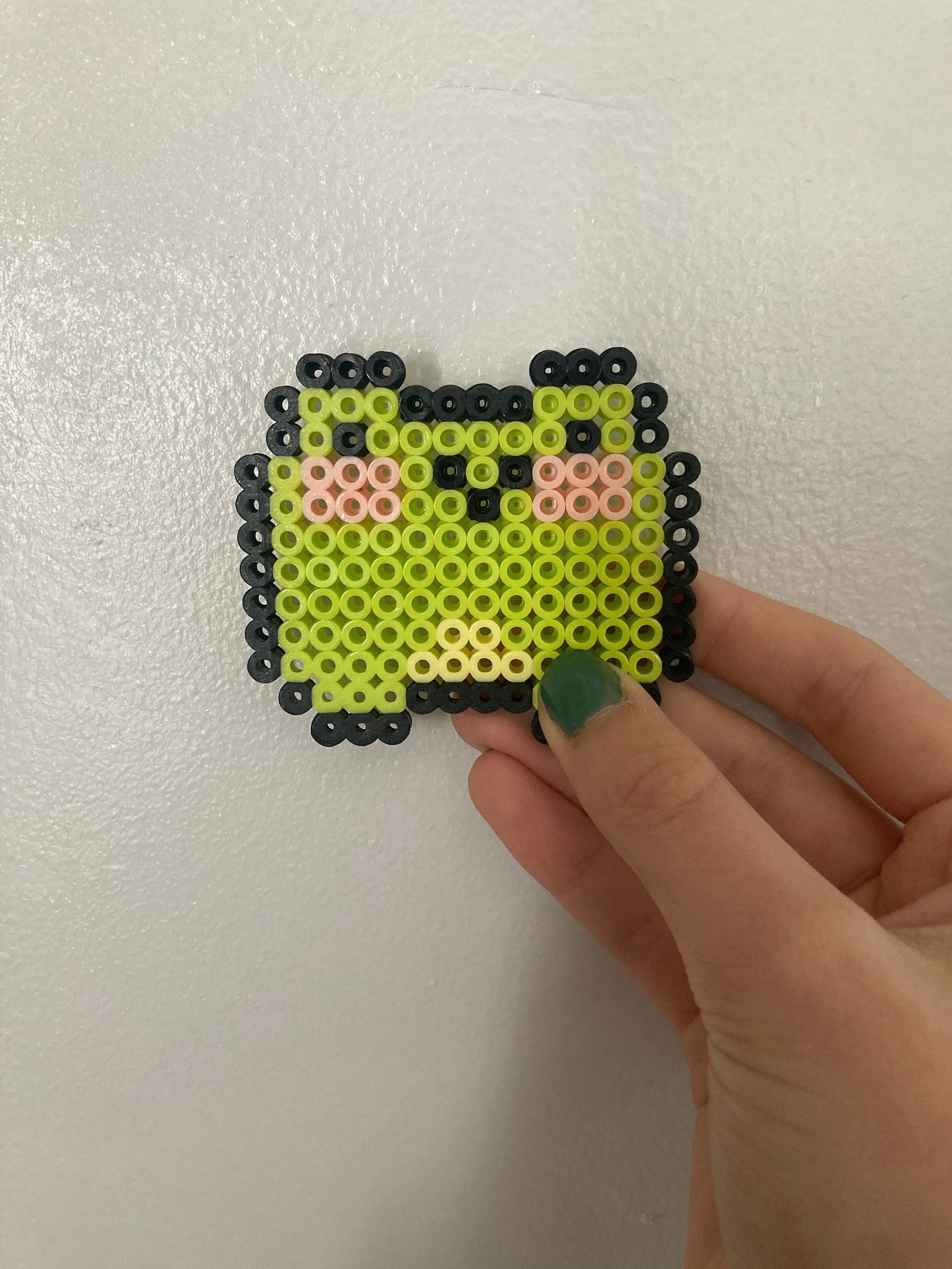 Cute and Colorful Chibi Axolotl Hama Fuse Perler Bead Art Designs 