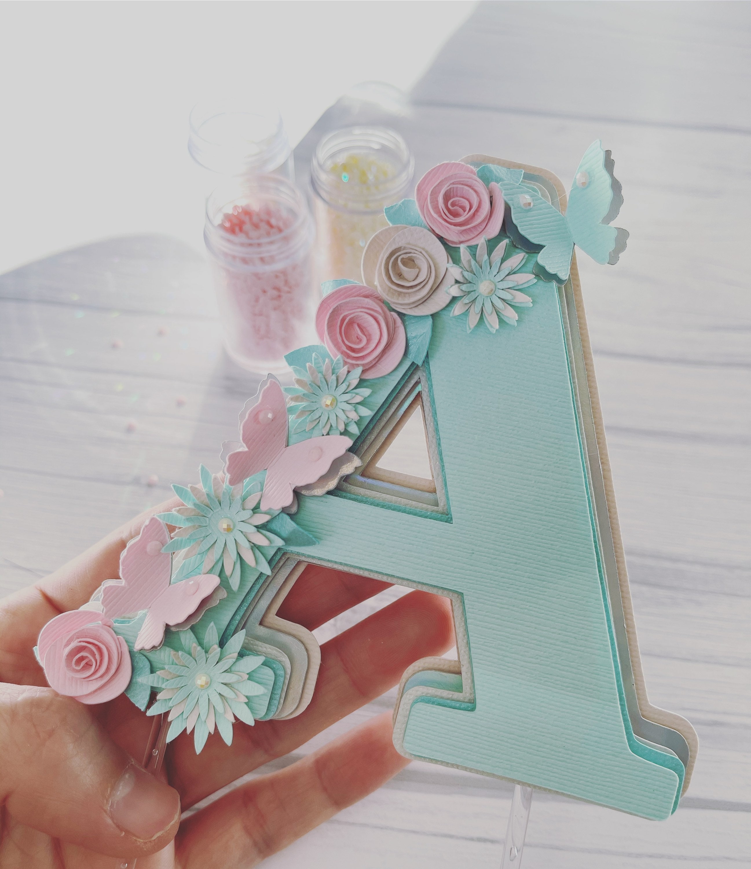 Cake topper letter A/birthday cake topper/cake toppers Etsy