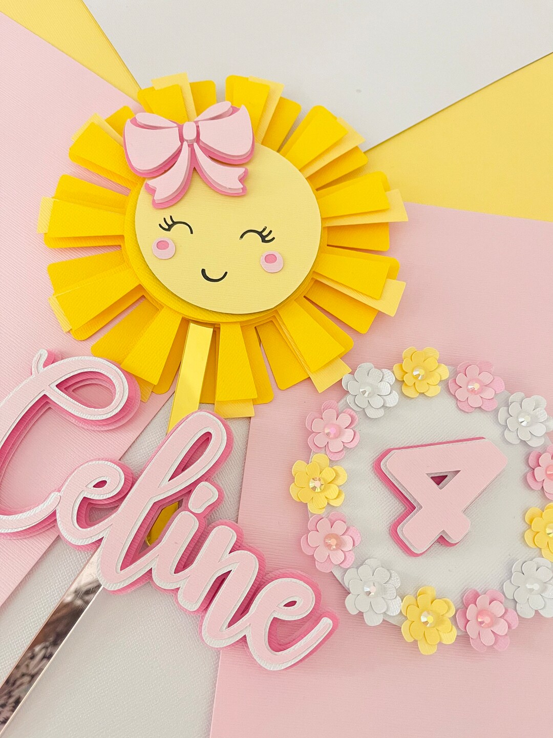 You Are My Sunshine Cake Toppers Sunshine Party You Are My Etsy
