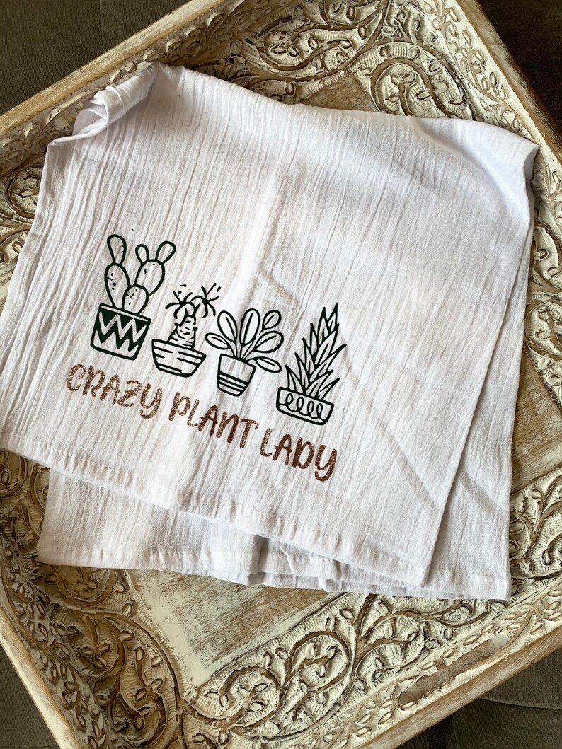 Plant Lady Tea Towel