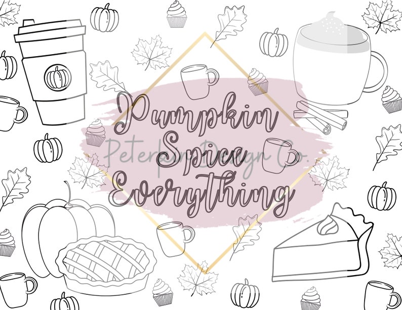 Happy Fall Y'all Coloring Pages - Etsy