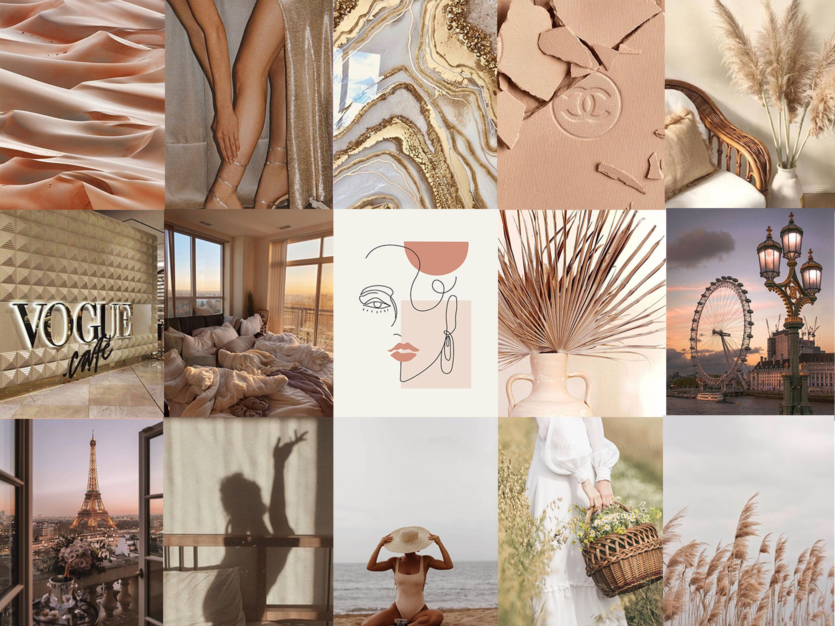 Bougie « Beige aesthetic » – Designed by Cloé