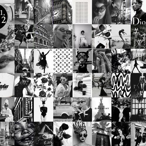 Harry Styles Photo Kit Black & White Aesthetic Wall Collage - Etsy