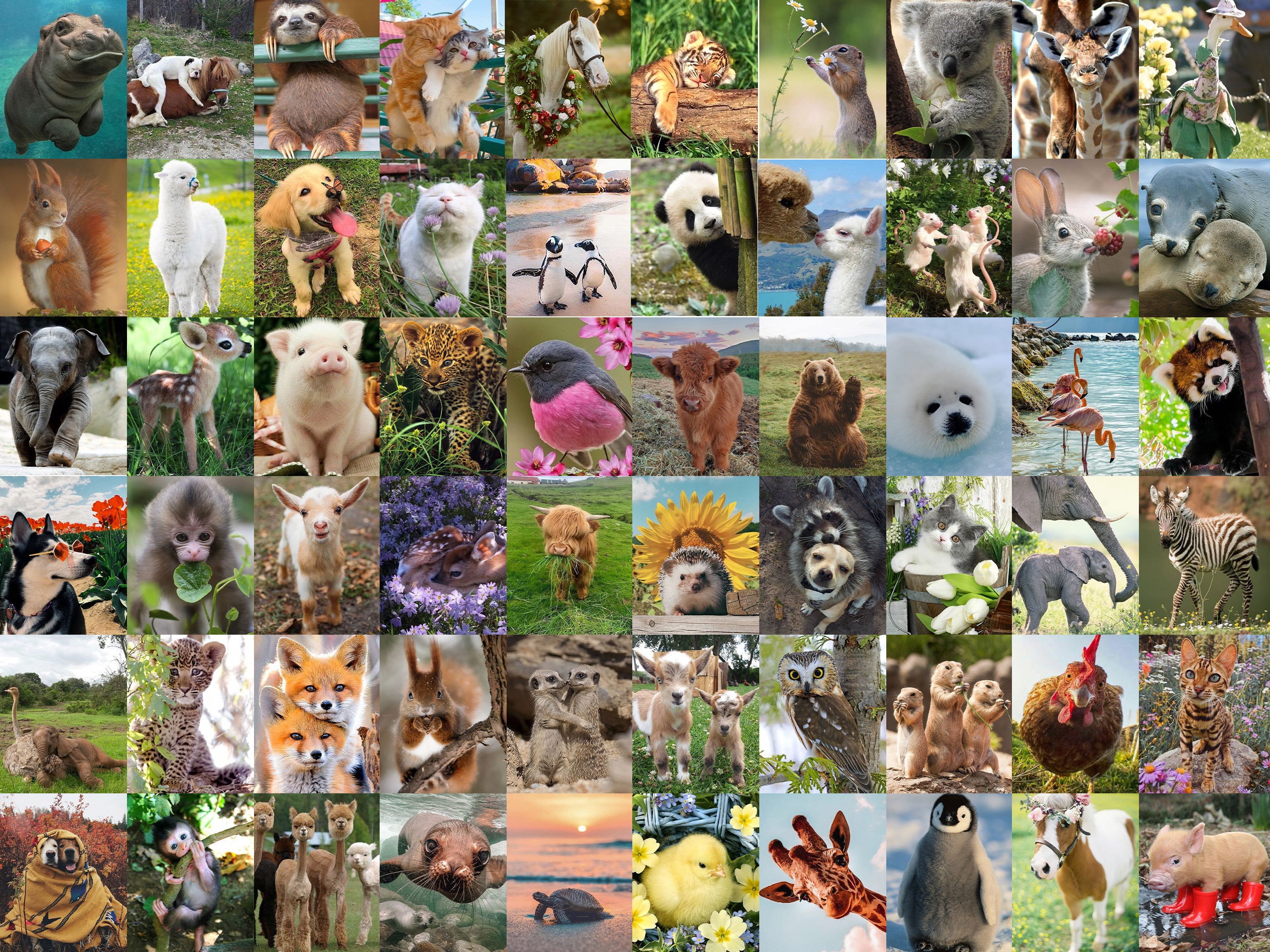 Cute Animal Aesthetic Wall Collage Kit 60pcs Instant - Etsy Cute Animal Aesthetic Wall Collage Kit 60pcs Instant - Etsy