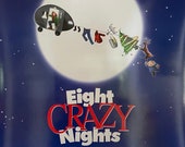 Vintage 2000s Adam Sandler Eight Crazy Nights Christmas Movie Ad Framed,  Retro Advertisement 2002 00s -  Israel