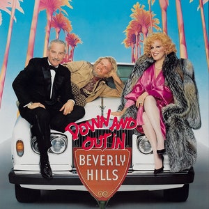 DOWN AND OUT in Beverly Hills (1986) - Original Single Sided Movie Poster Bette Midler