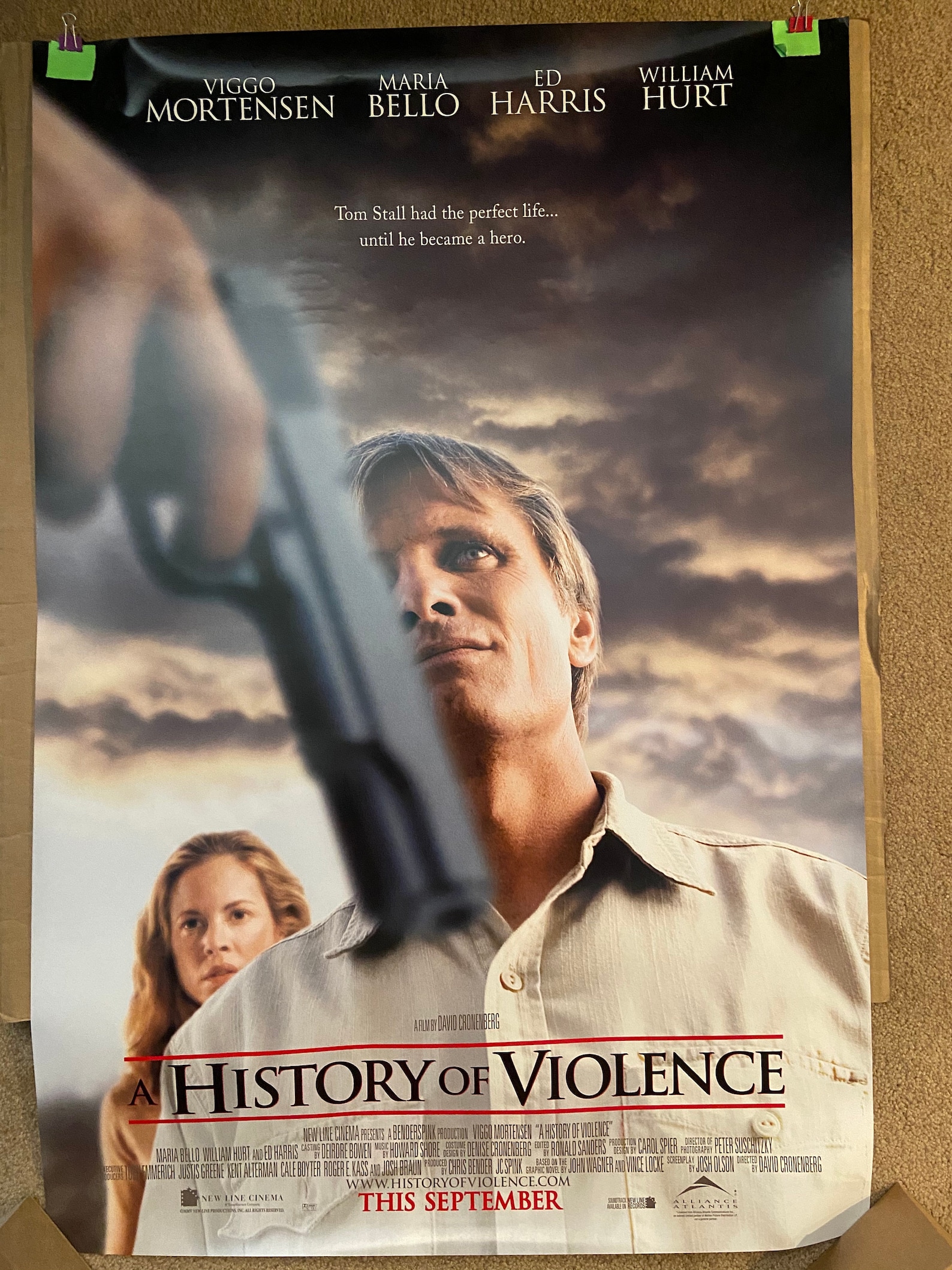 A History of Violence 2005 Original Double Sided Movie Etsy