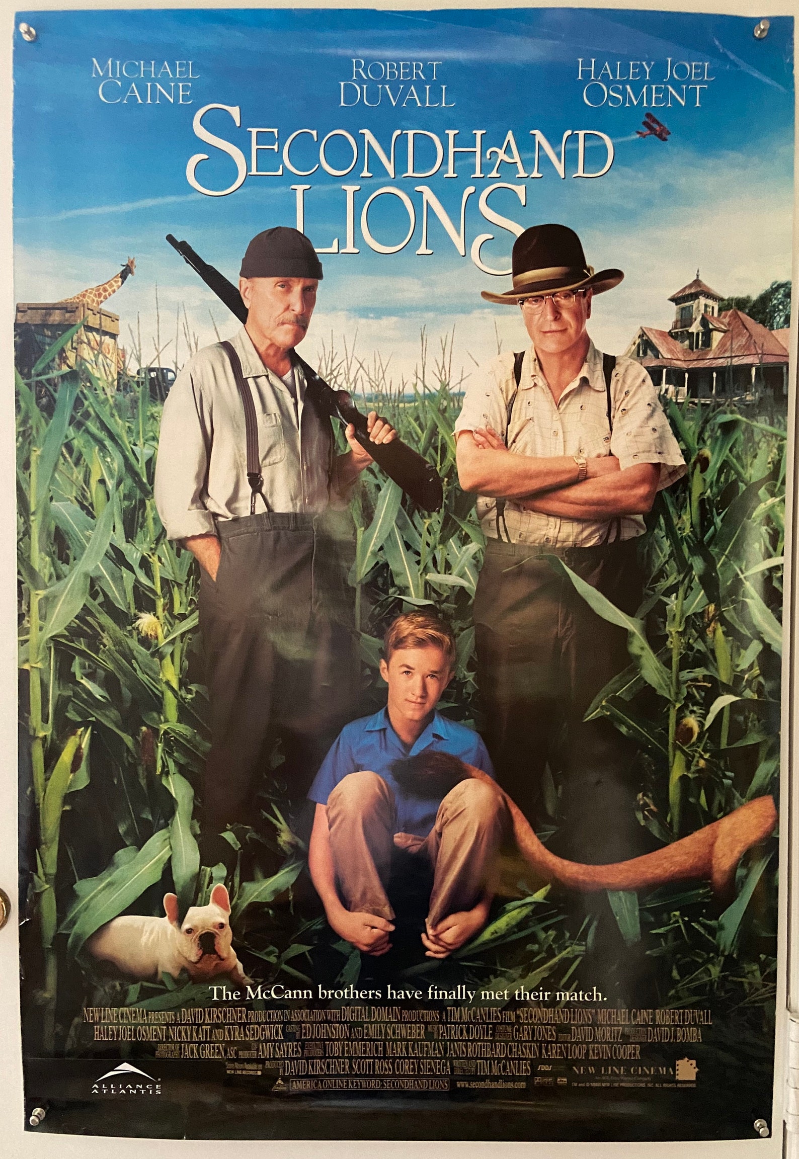 Secondhand Lions 2003 Original Double Sided Movie Poster Etsy