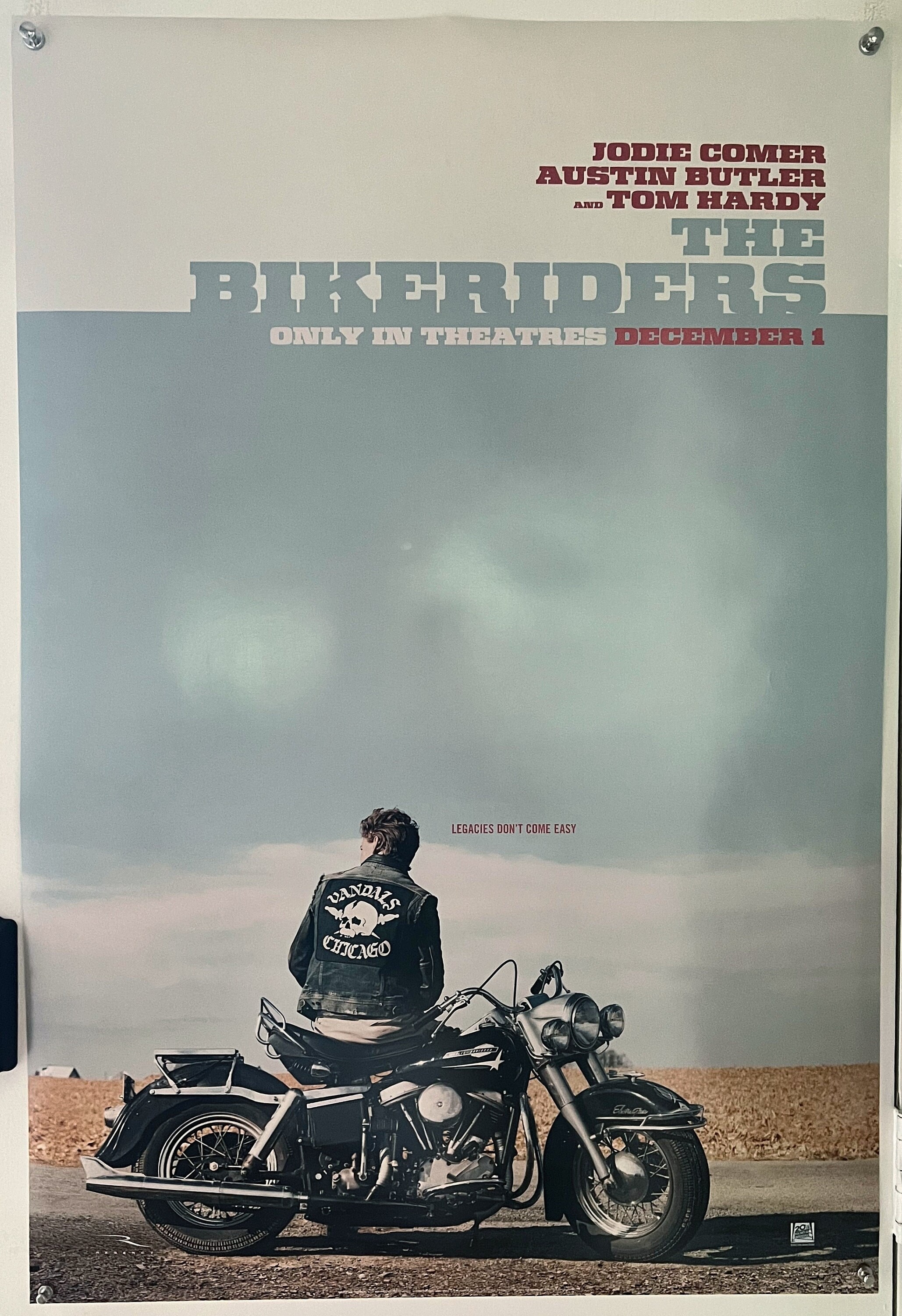 THE BIKERIDERS 2023 Original Double Sided Advance Movie Poster Austin
