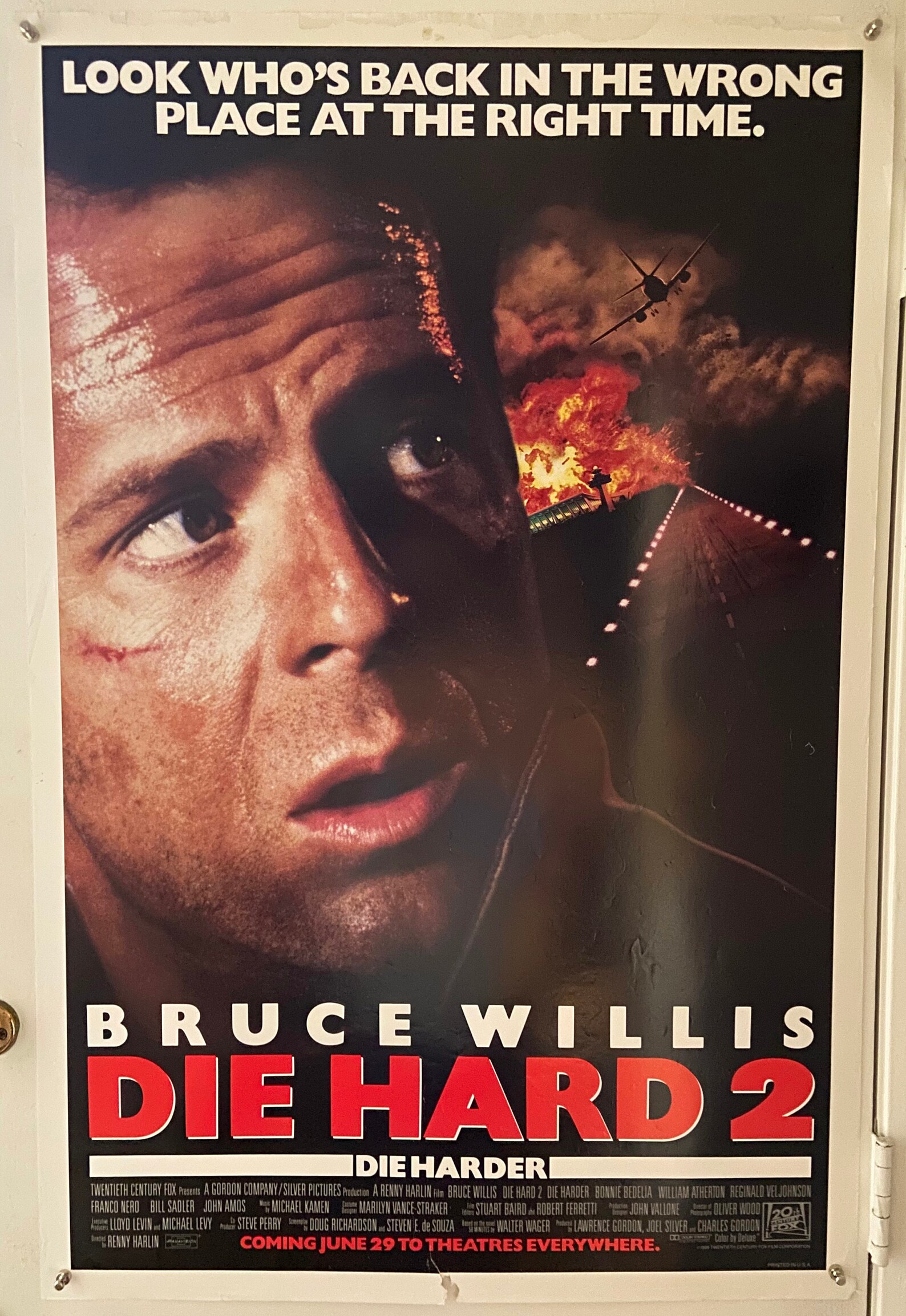 Die Hard 2 Die Harder 1990 Original Double Sided Movie