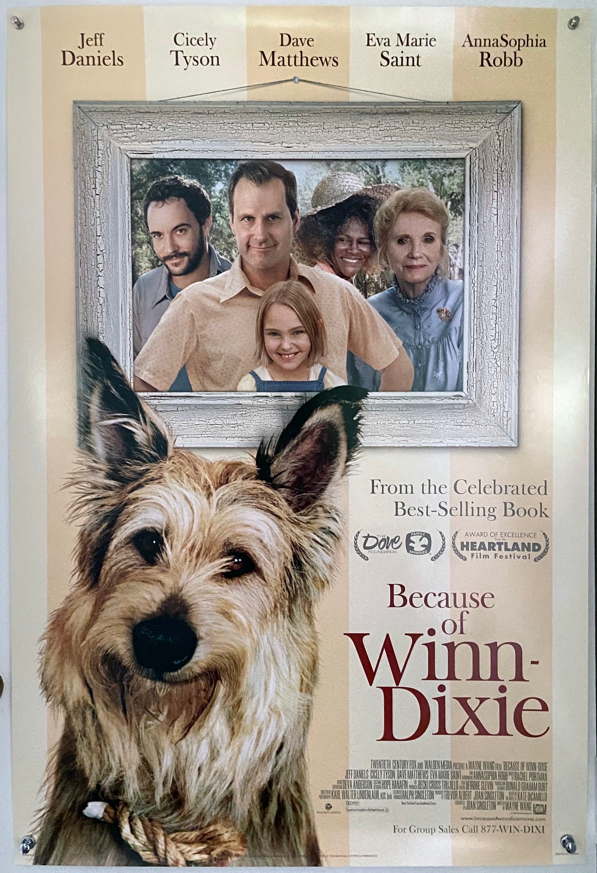 Because Of Winn Dixie 2005 Full Movie BECAUSE Of WINN-DIXIE (2005) - Original Double Sided Movie Poster Jeff