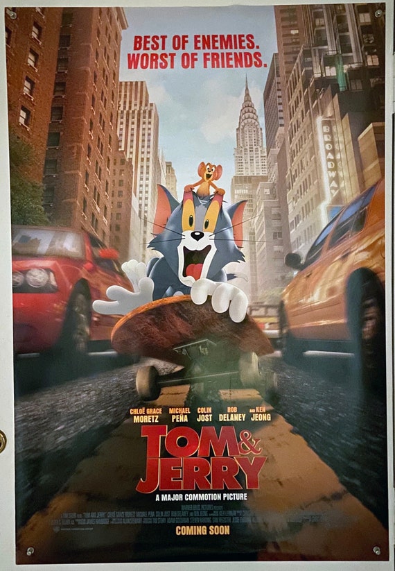 TOM & JERRY 2021 Original Double Sided Movie Poster 