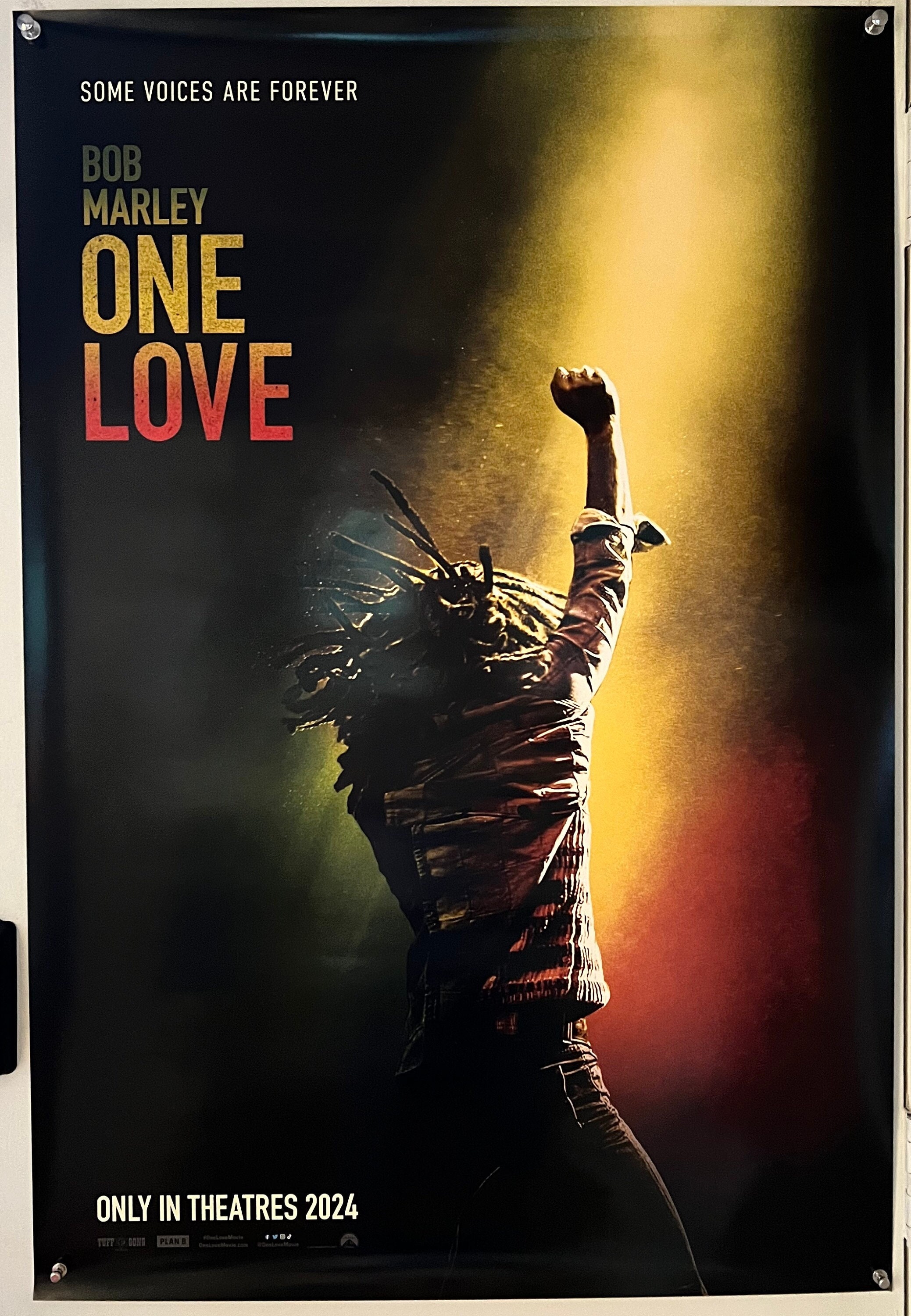 Theissen Poster Bob Marley One Love - 11x17 Pouces Multicolore Sans Cadre