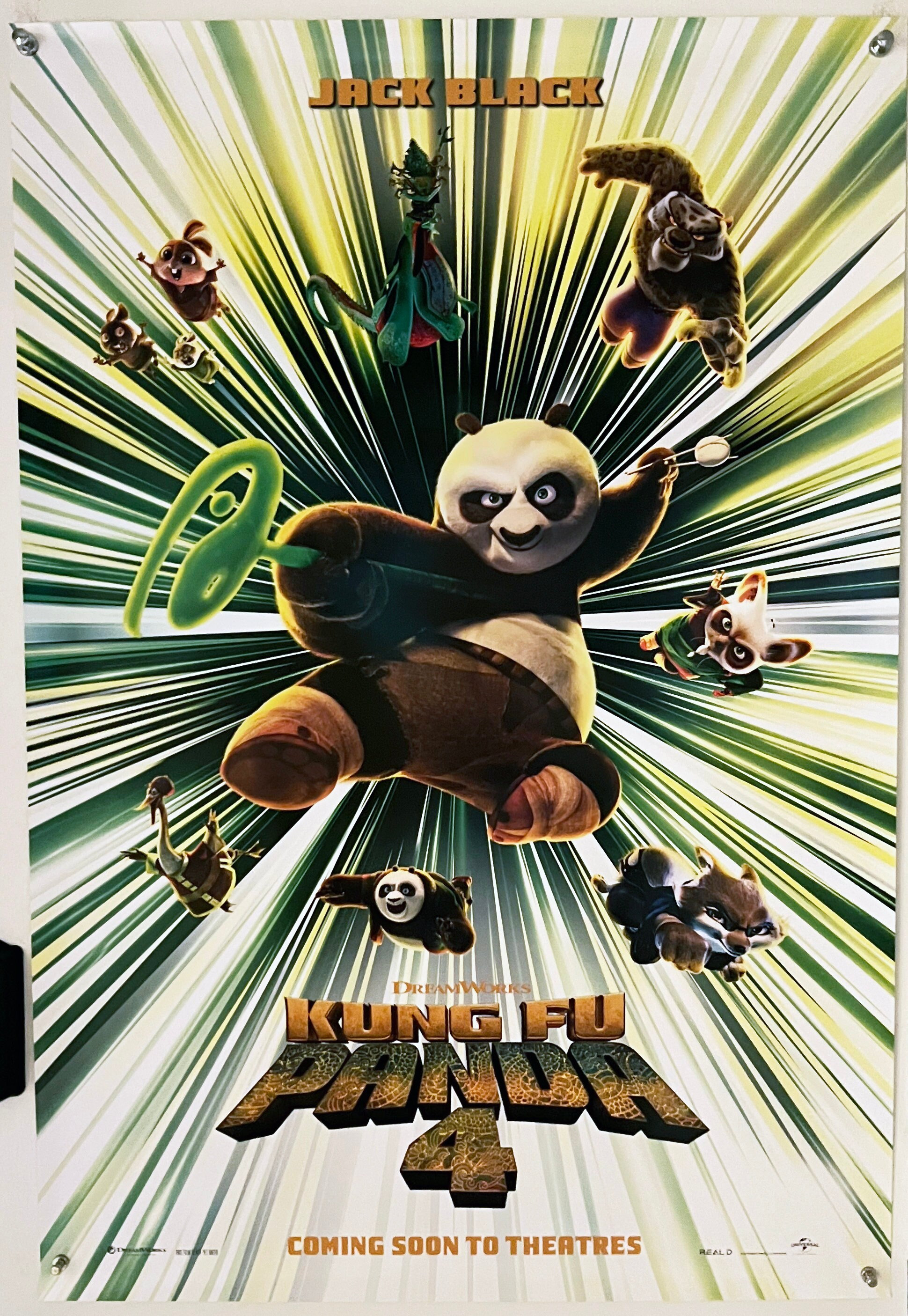KUNG FU PANDA 4 2024 Original Double Sided Advance Movie Poster Jack ...