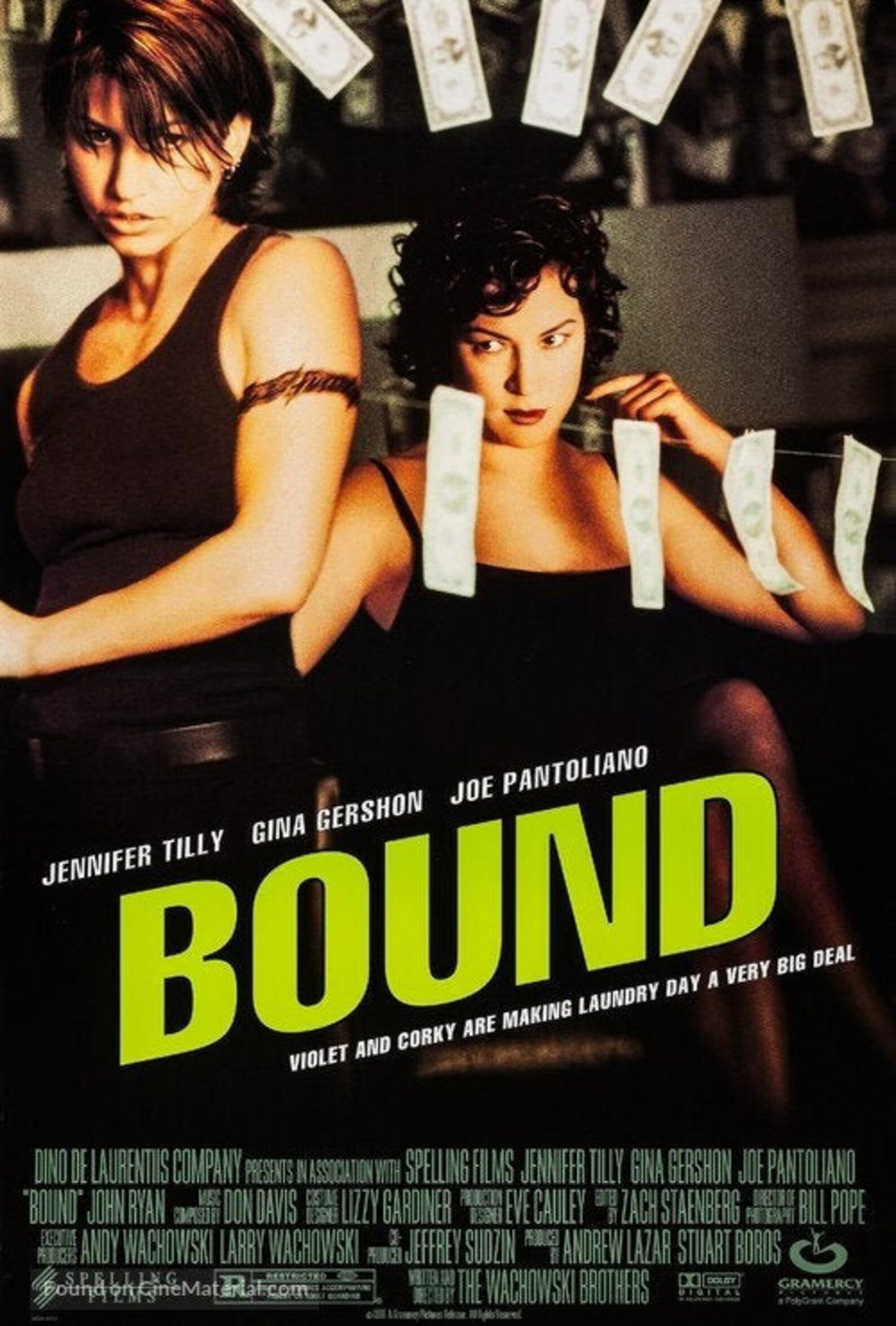 Bound 1996 Original Double Sided Movie Poster Jennifer Etsy