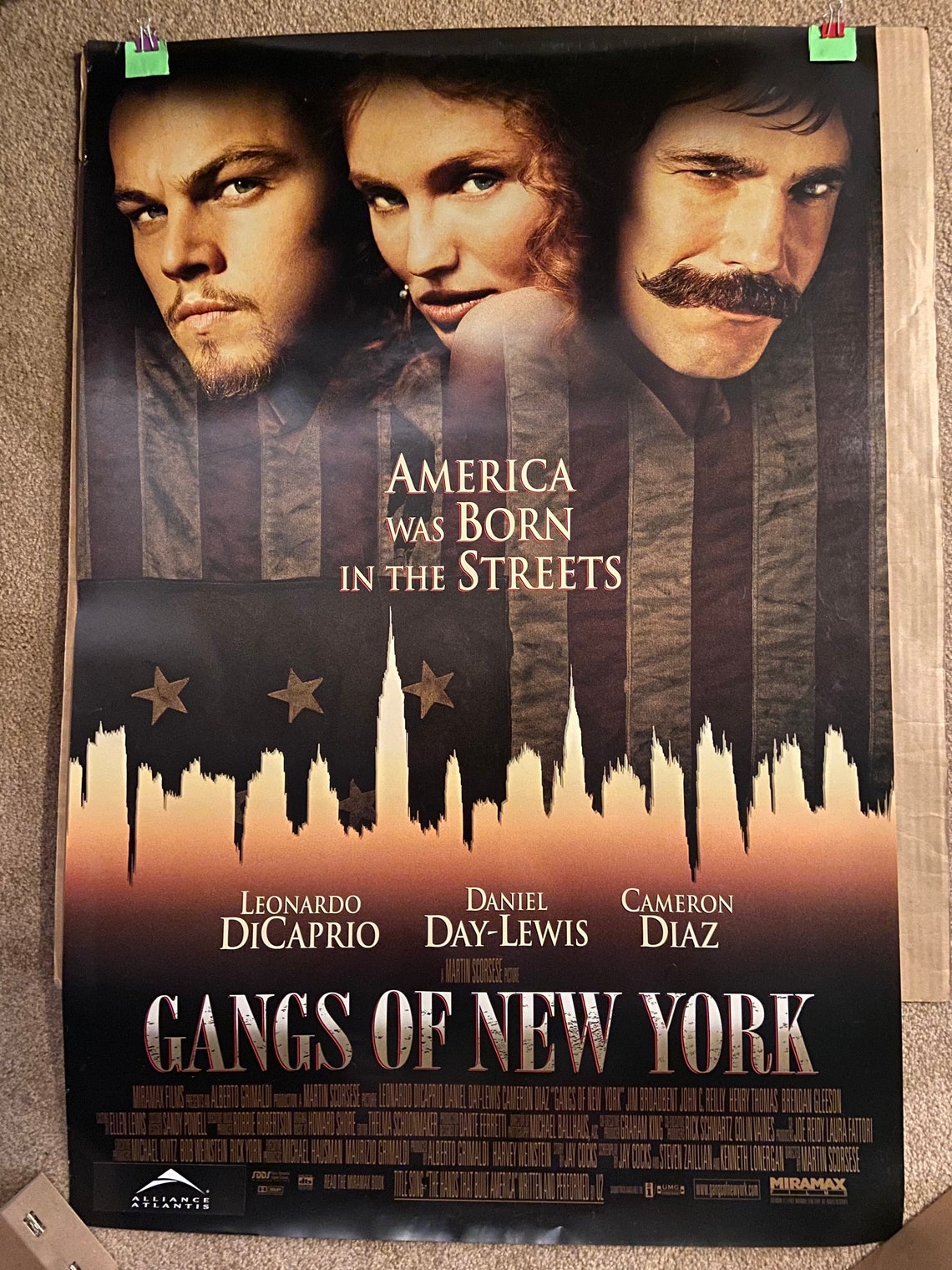 GANGS of NEW YORK 2002 Original Single Sided Movie Poster - Etsy