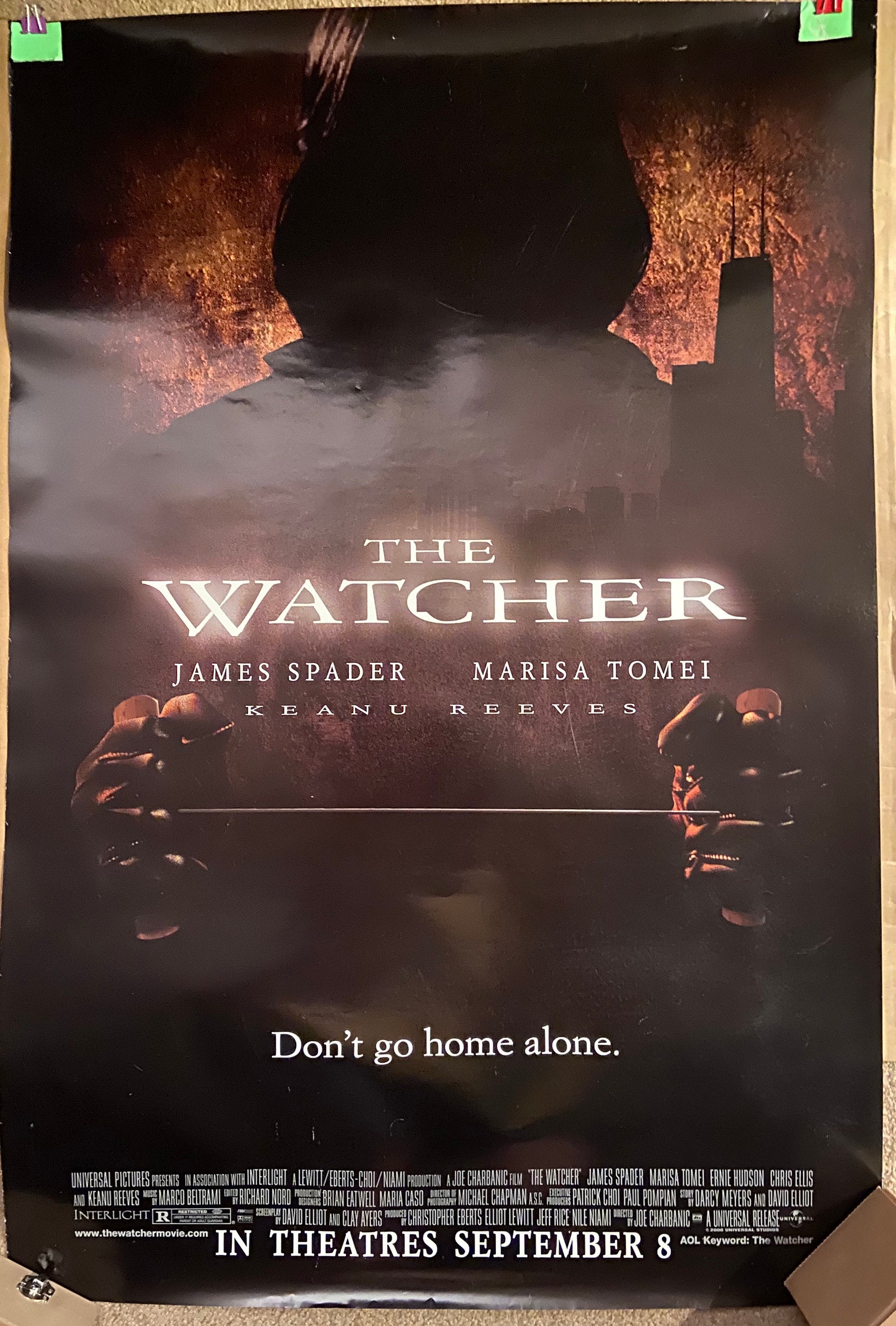 The Watcher 2000 Original Double Sided Movie Poster James Etsy