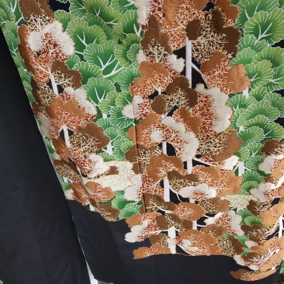 Vintage kimono Japanese embroidered,long kimono, k