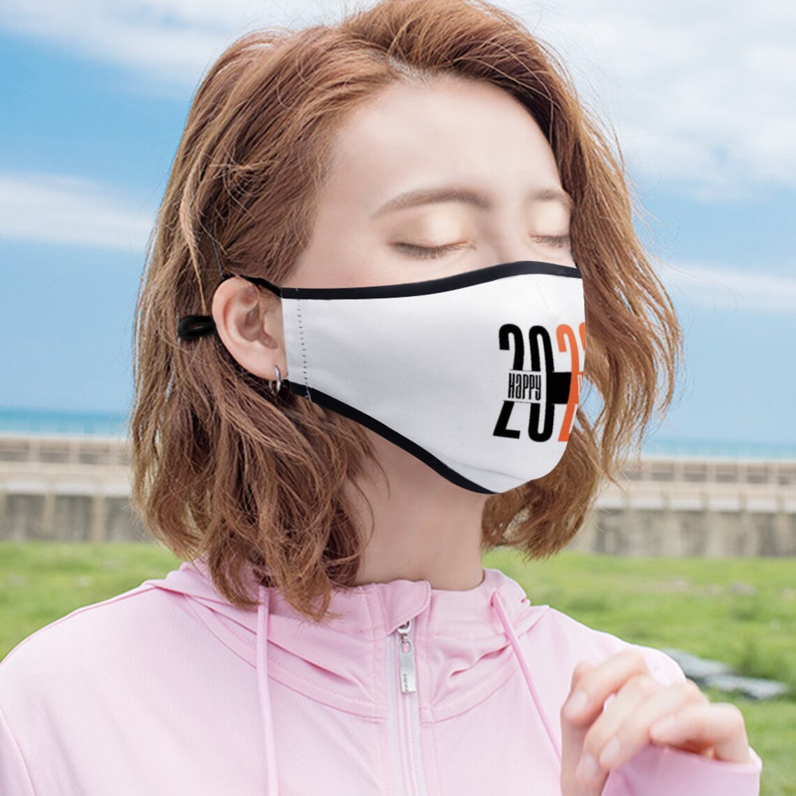 New Year Mask 2022 Mask custom Adjustable Face Cover With Etsy UK