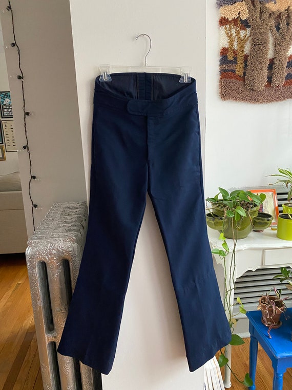 1980s Roffe Navy Blue Ski Pants