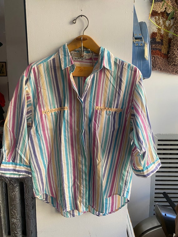 DVF Button Up | Striped Shirt