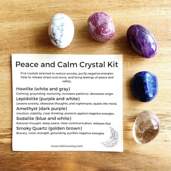 The Anxiety Kit, Crystals for Anxiety, Stress Relief Stone, Self Care,  Healing Crystal Set, Calm Down Gemstones, Anti Anxiety Gifts -  Canada