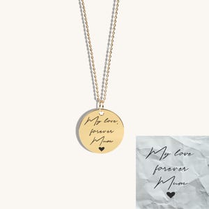 Script Solid Gold Name Necklace, Custom Name Necklace, Handwritten Name Necklace, Custom Name Necklace, Gold Jewelry, Personalized Necklace