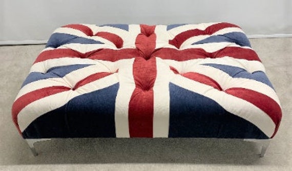 Union jack footstool pouffe discount