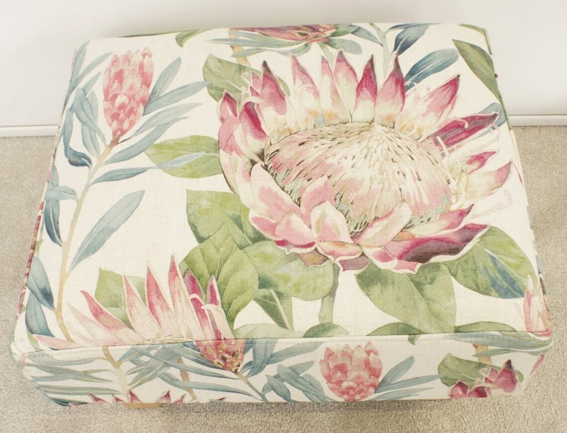 Sanderson Pink King Protea Rhodera Fabric Small Etsy UK