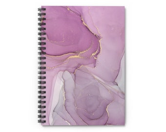 Lilac Dog ballerina Journal A5 notebook mauve spiral bound notebook Lilac Dog ballerina Journal A5 notebook mauve spiral bound notebook