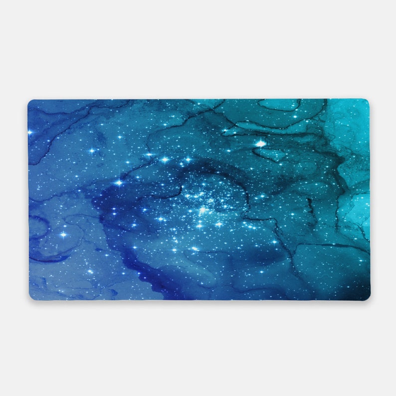 Galaxy Desk Mat Blue Mousepad Desk Mat Galaxy Mousepad Blue Mouse Pad Space Desk Mat Galaxy Mouse Pad Blue Desk Mat